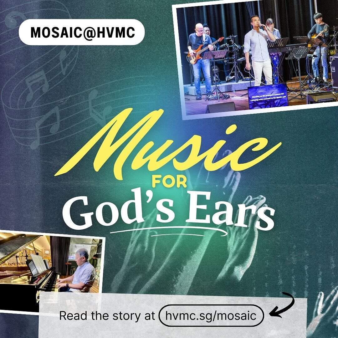 Find out how the Music &amp; Worship Team faithfully works behind the scenes in our latest MOSAIC@HVMC article!

Link in bio.