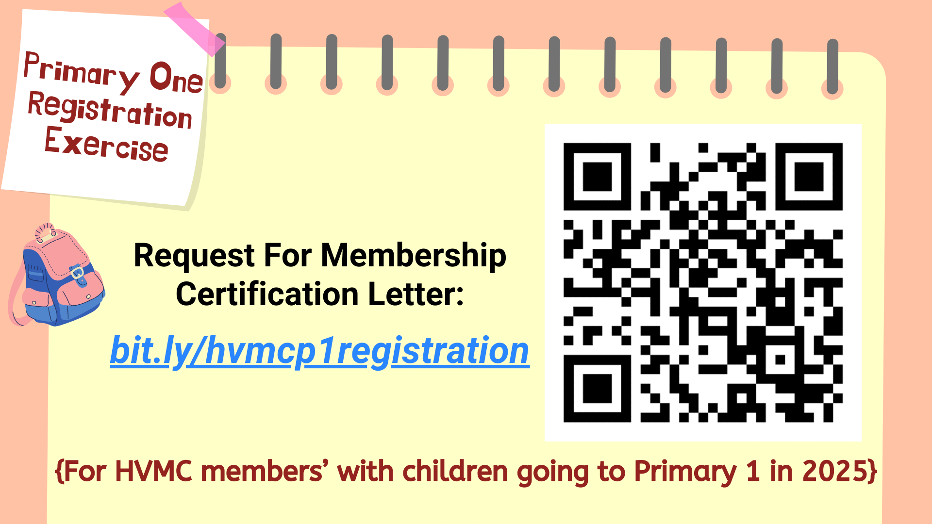 Primary 1 Registration