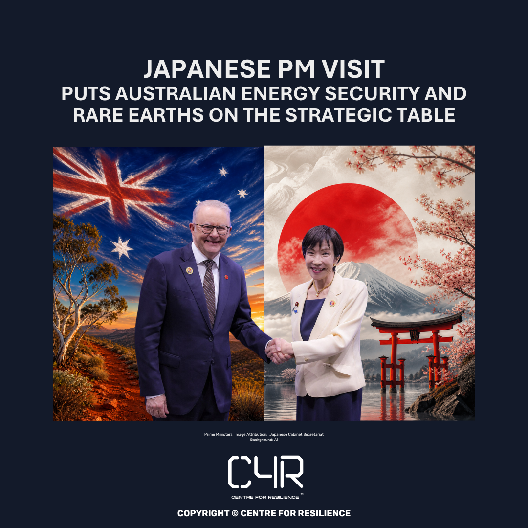 Japanese PM visit puts Australian energy security and rare earths supply back on the strategic table