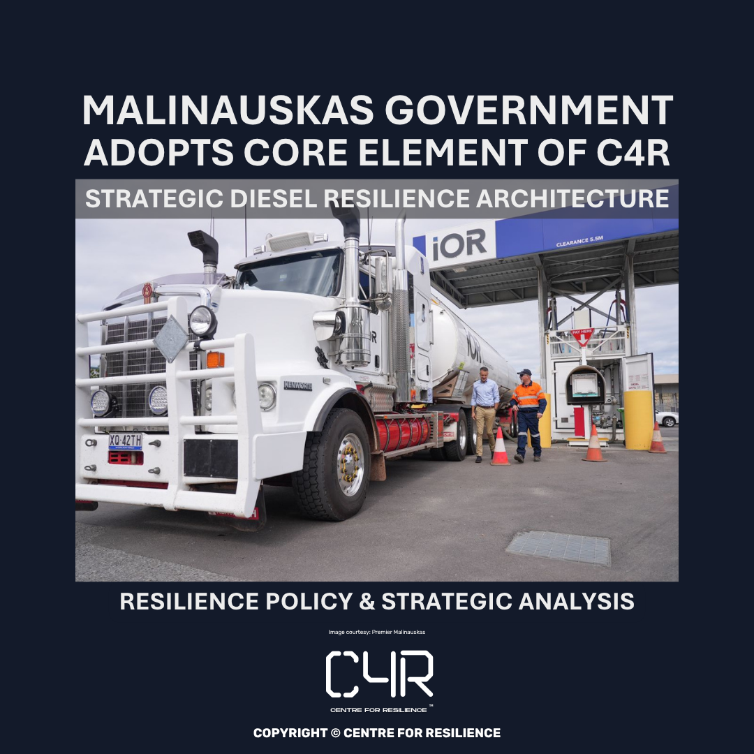 Malinauskas Government adopts core element of C4R Strategic Diesel Resilience Architecture