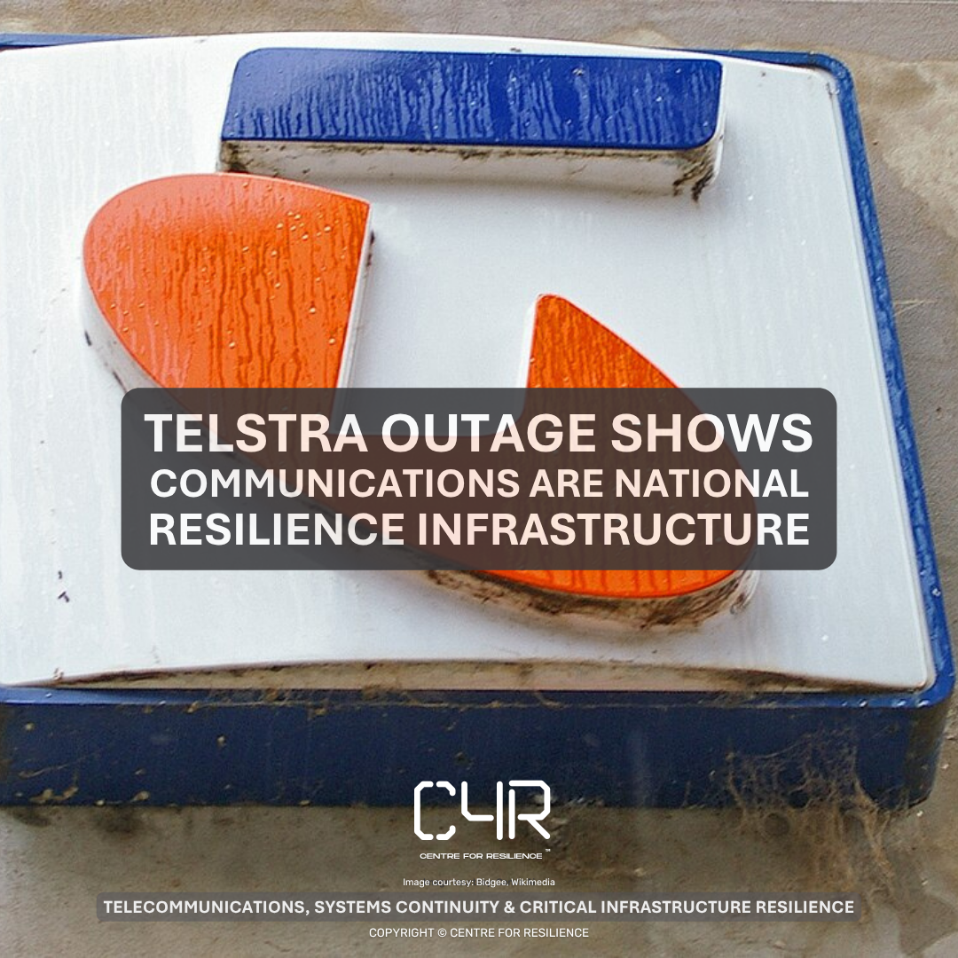 Telstra Outage Shows Critical Communications Are National Resilience Infrastructure