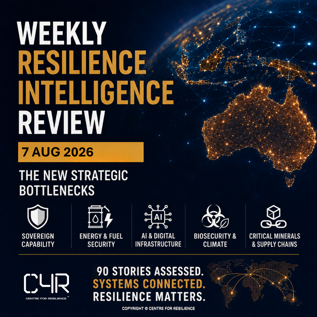 C4R Weekly Resilience Intelligence Review - 7 August