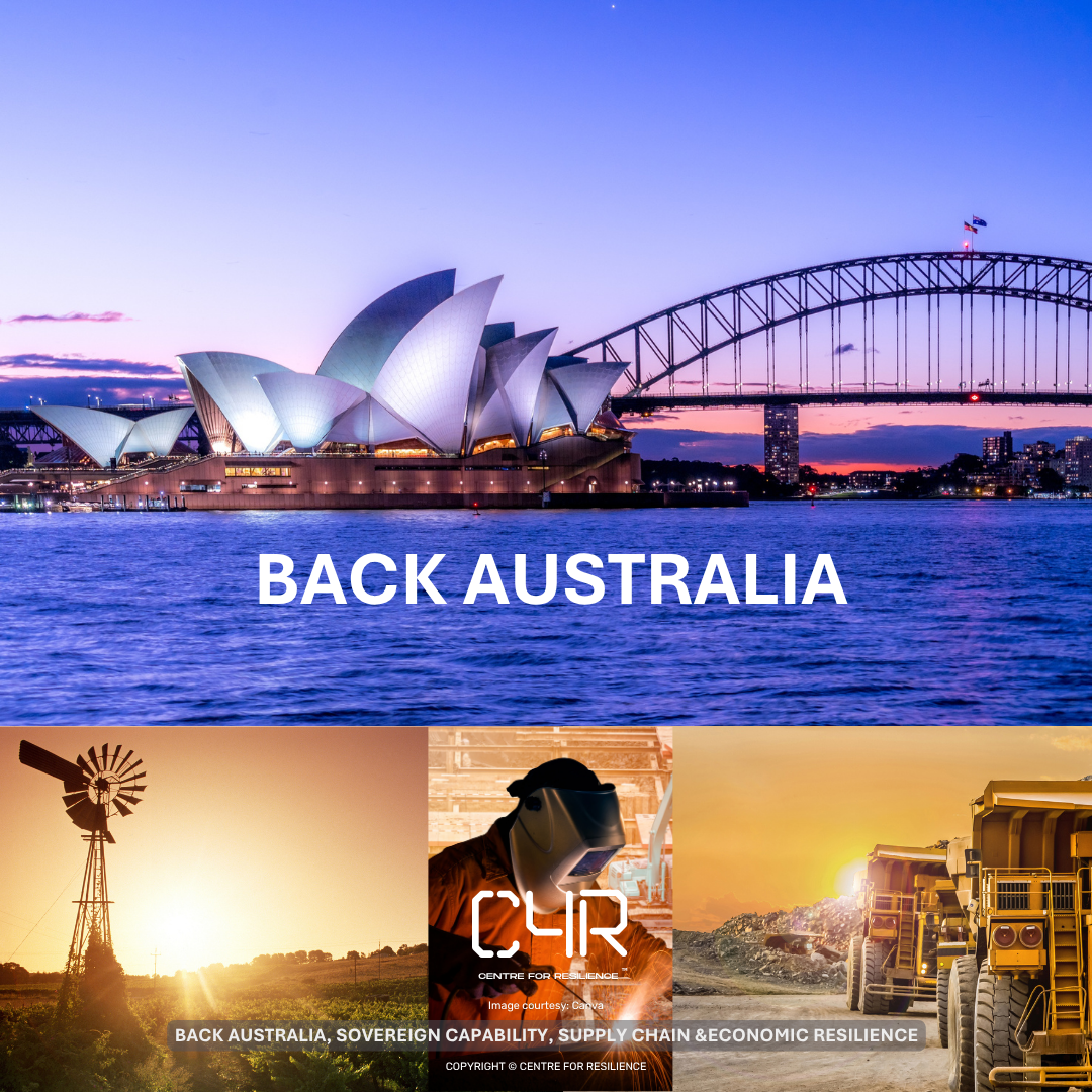 Backing Australia - Building a Stronger, More Resilient Nation