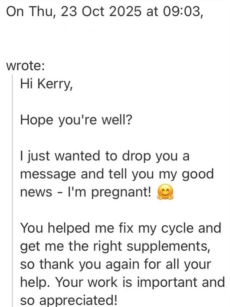 Secondary infertility is so hard and it often feels like it&rsquo;s never going to happen. 

My patient already had a 3 year old and had been trying for 12 months before she came to me. 

We worked together for 3 months and we made some small but imp