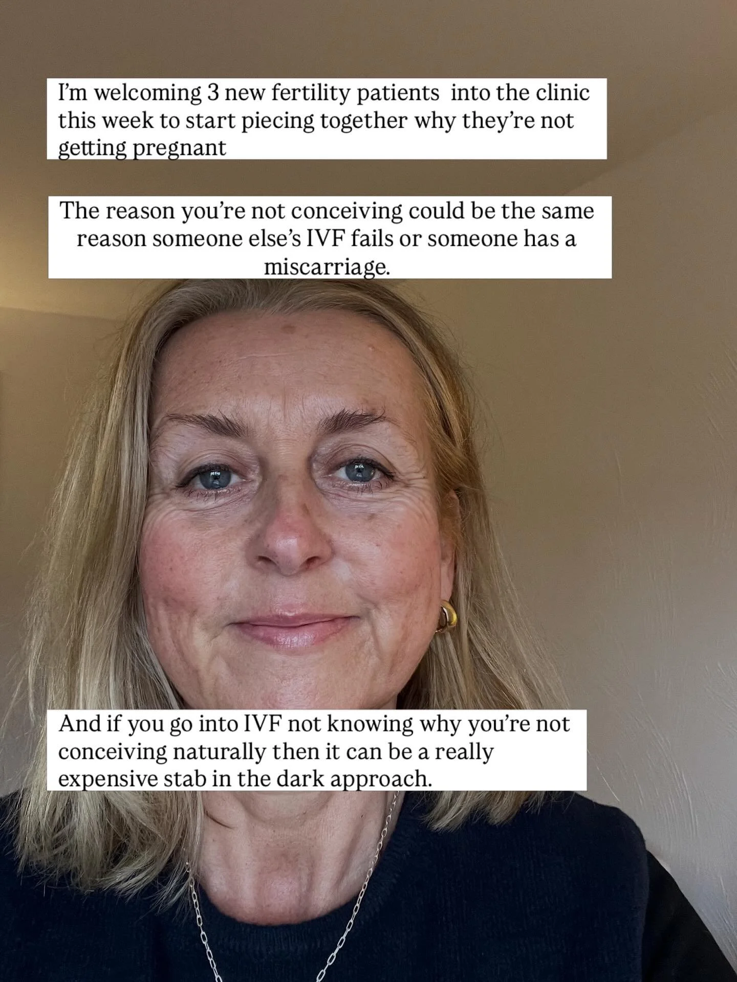 The aim is to find out what&rsquo;s really going on for you. What&rsquo;s stopping conception from happening? 
Is it hormonal? Anatomical? Autoimmune? Luteal phase problems? Invisible adenomyosis? Is it endometriosis? Male factor? Clotting disorder? 