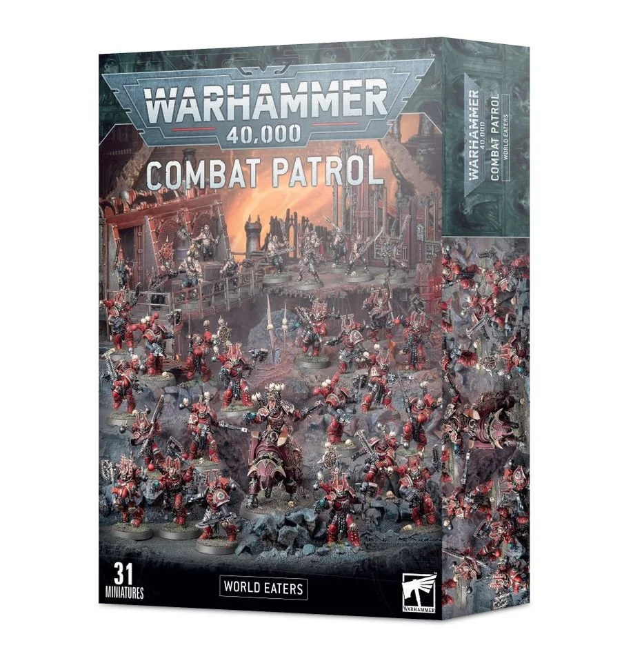 Games Workshop Khorne Berzerkers - World Eaters Chaos Space Marines - Warhammer 40K Combat Patrol (No Box)