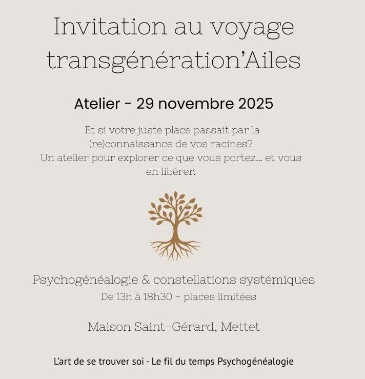 Atelier de constellations familiales et systémiques