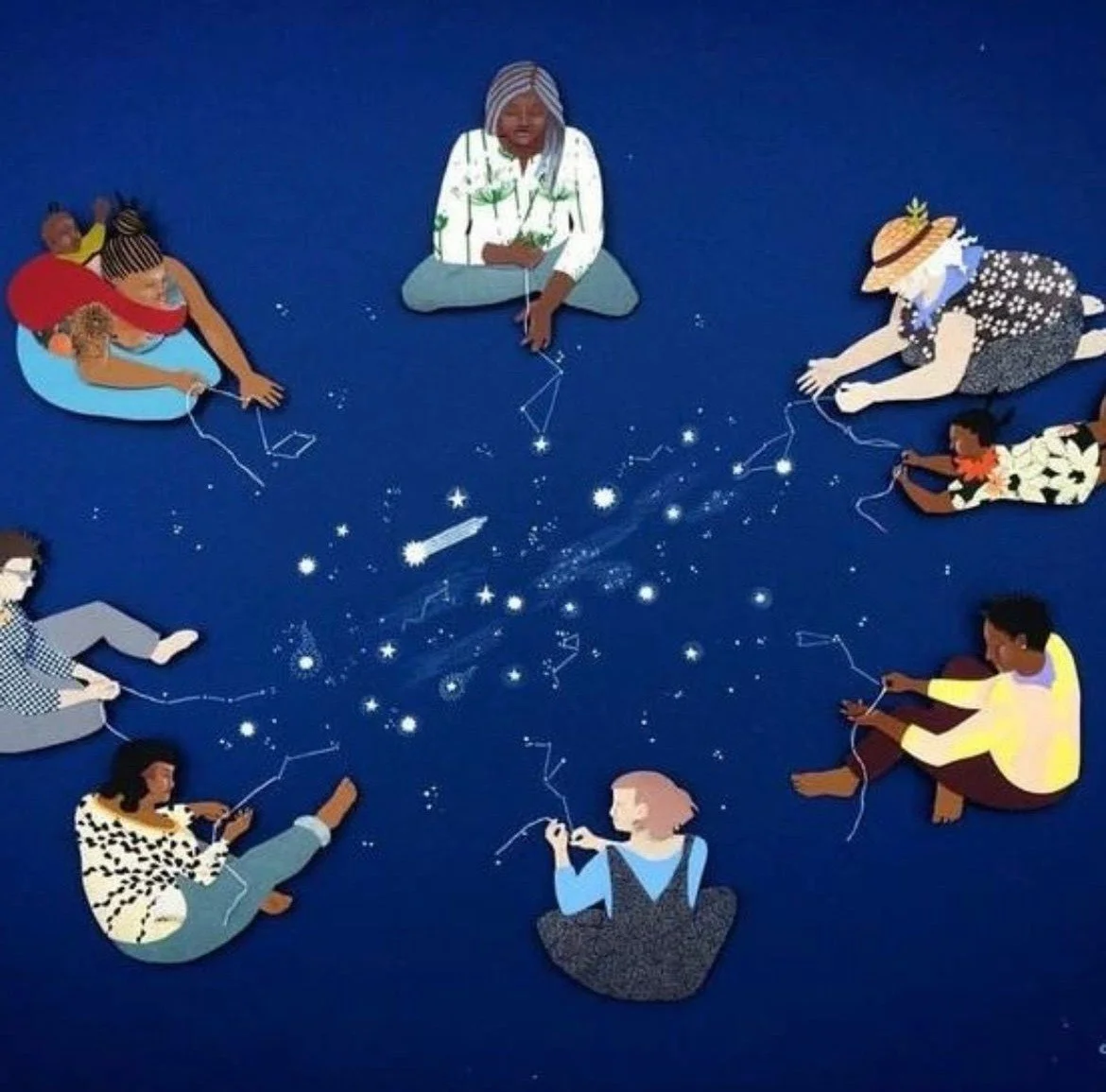 Constellations familiales et systémiques en groupe