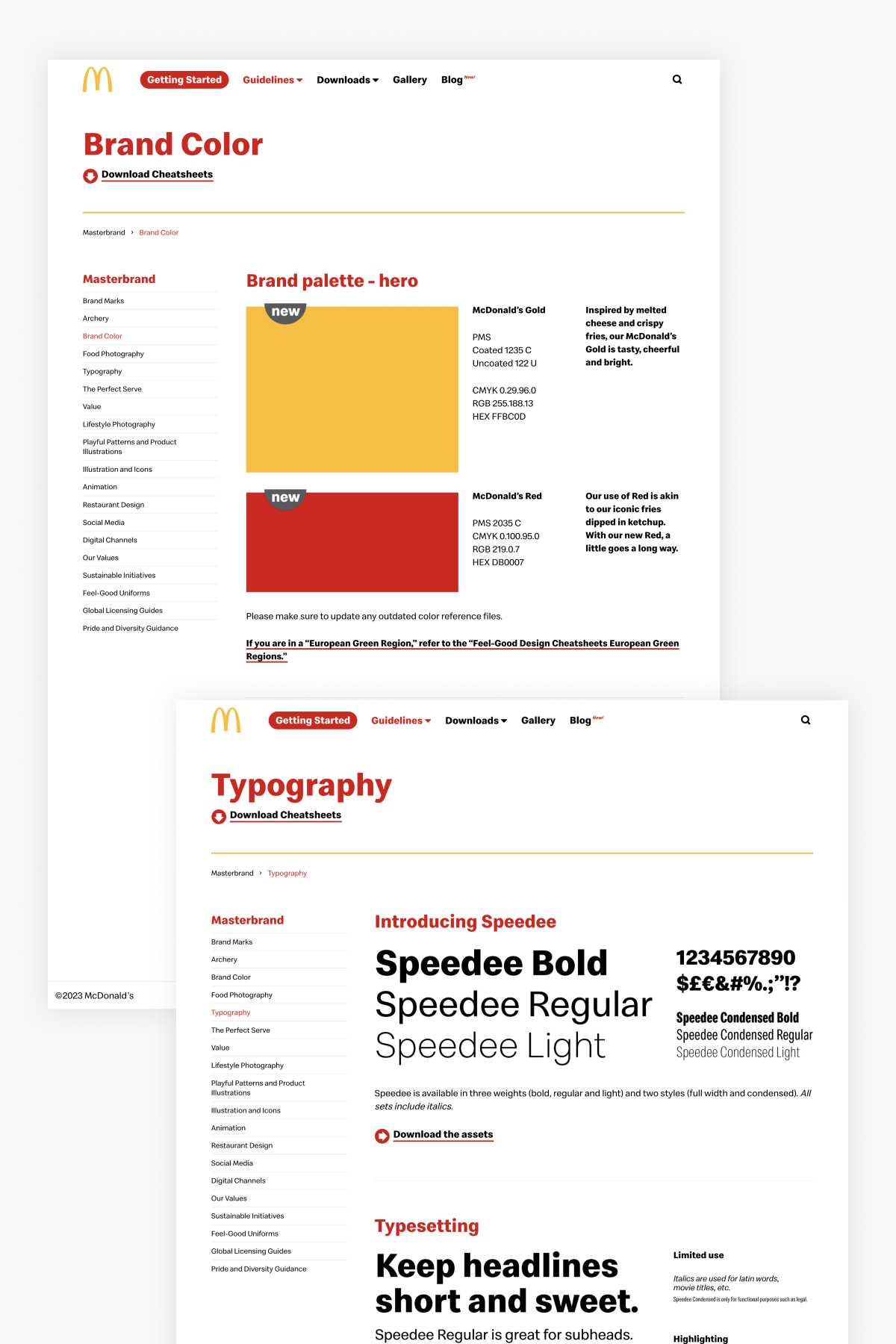 McDonald's Brand Guidelines served as a foundational reference in designing the Double Peel campaign