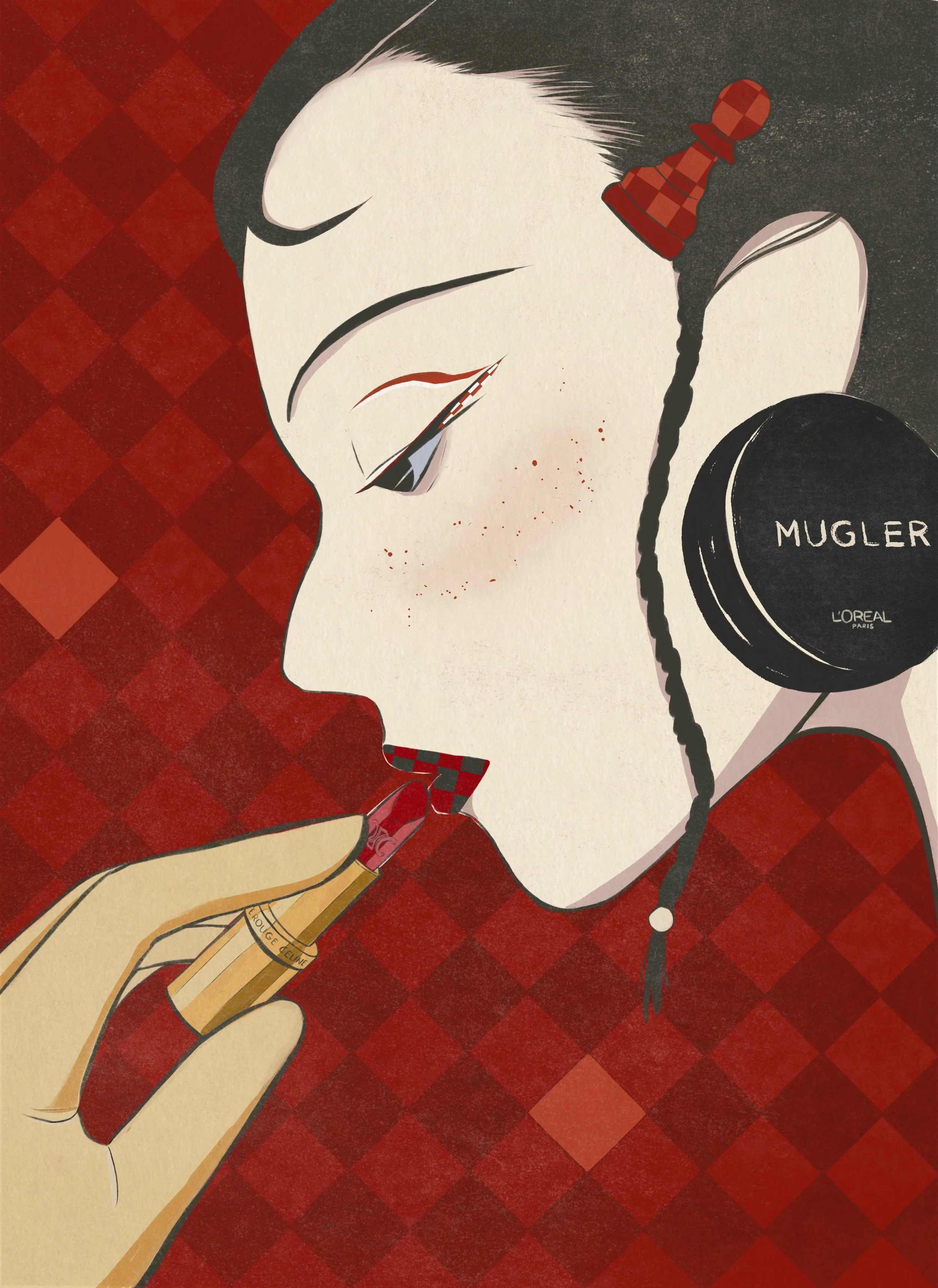 Modern Weekly 周末画报 Beauty&Make up illustrations