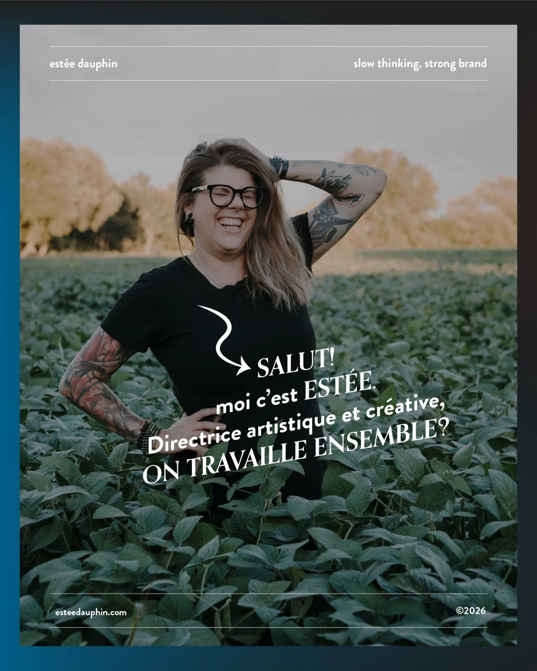 T&rsquo;aurais besoin d'une designer graphique dans ton &eacute;quipe, mais t'as pas (encore) la ressource &agrave; l'interne pour g&eacute;rer tout &ccedil;a? 

Mon nom c'est Est&eacute;e Dauphin et je suis strat&egrave;ge en environnement de marque