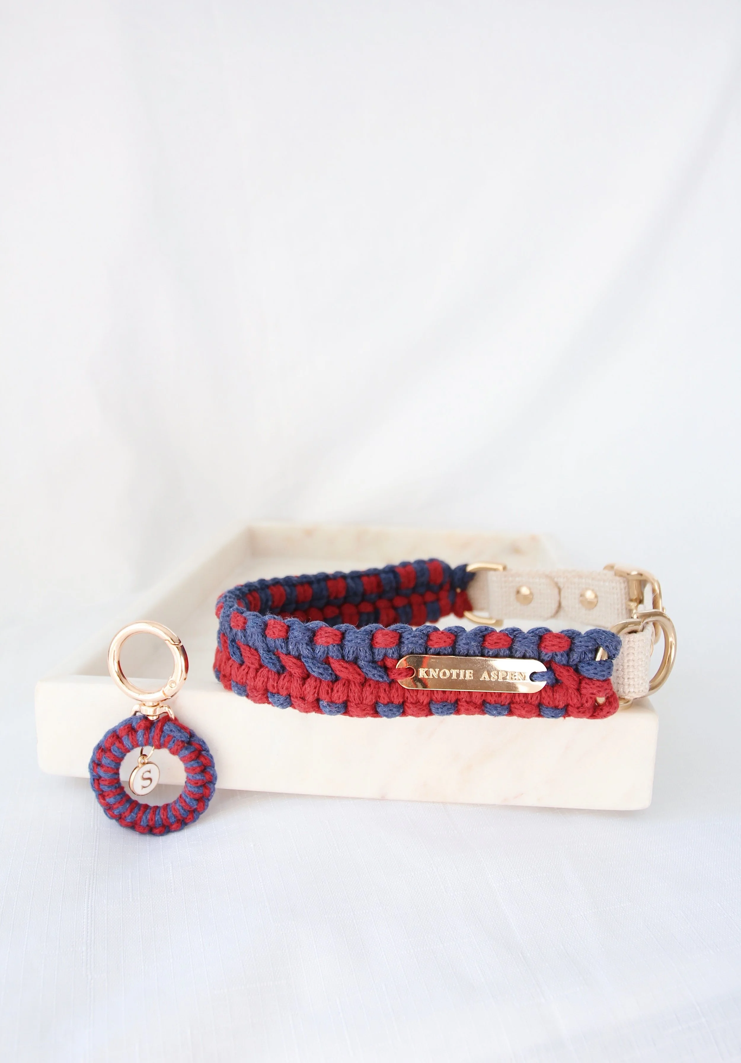 Macrame Adjustable Dog Collar - Solace