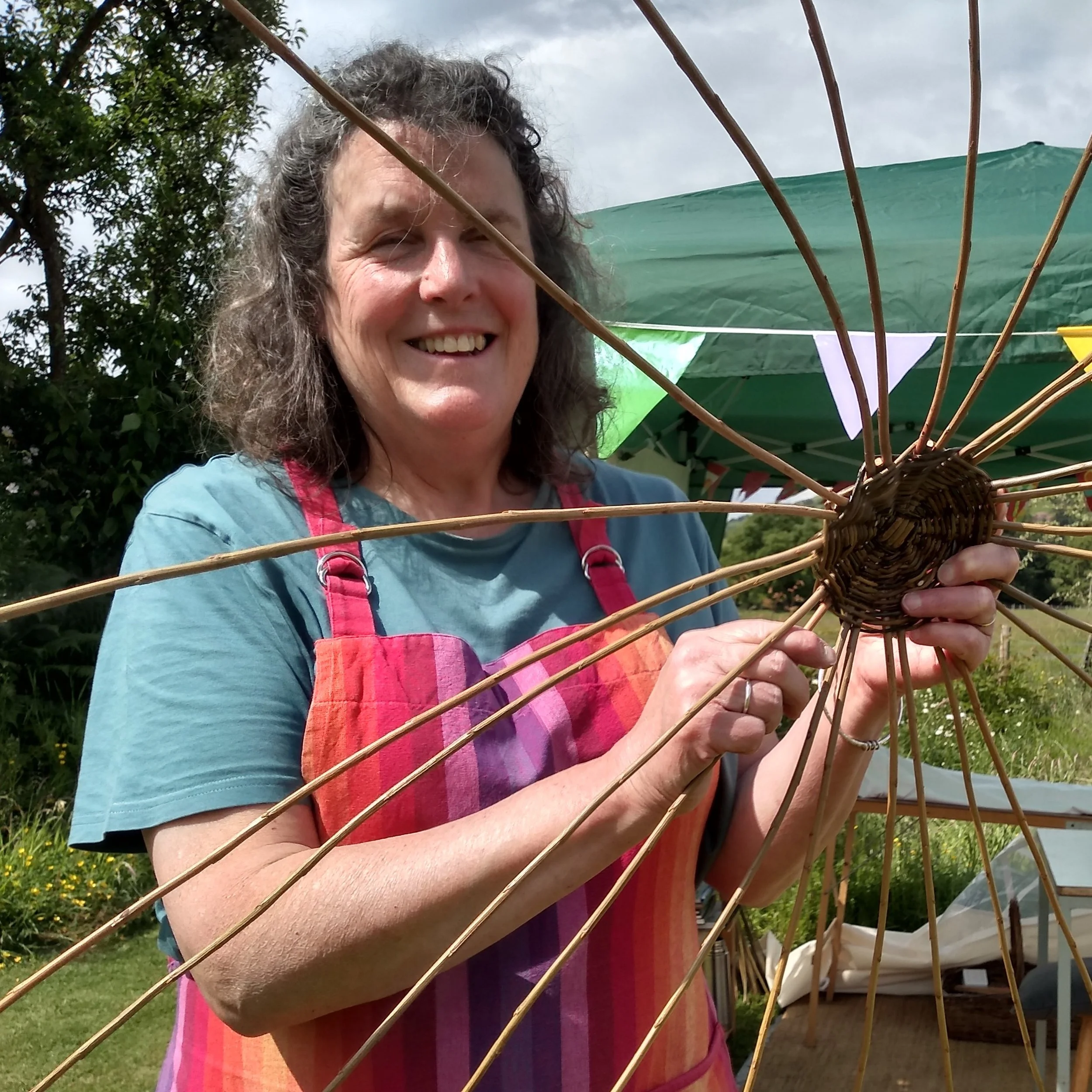 Sheila Patrick basket weaver Open Studios Stirlingshire 2024 - Katherine Cowtan
