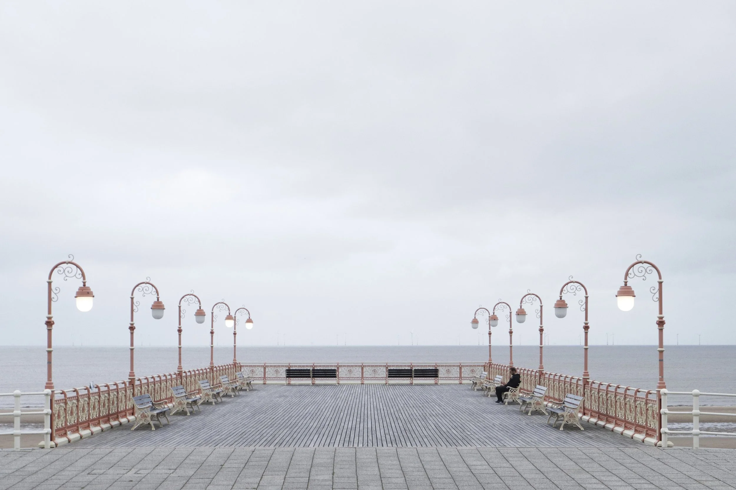 'Lights on Pier End' by Dave Bennett