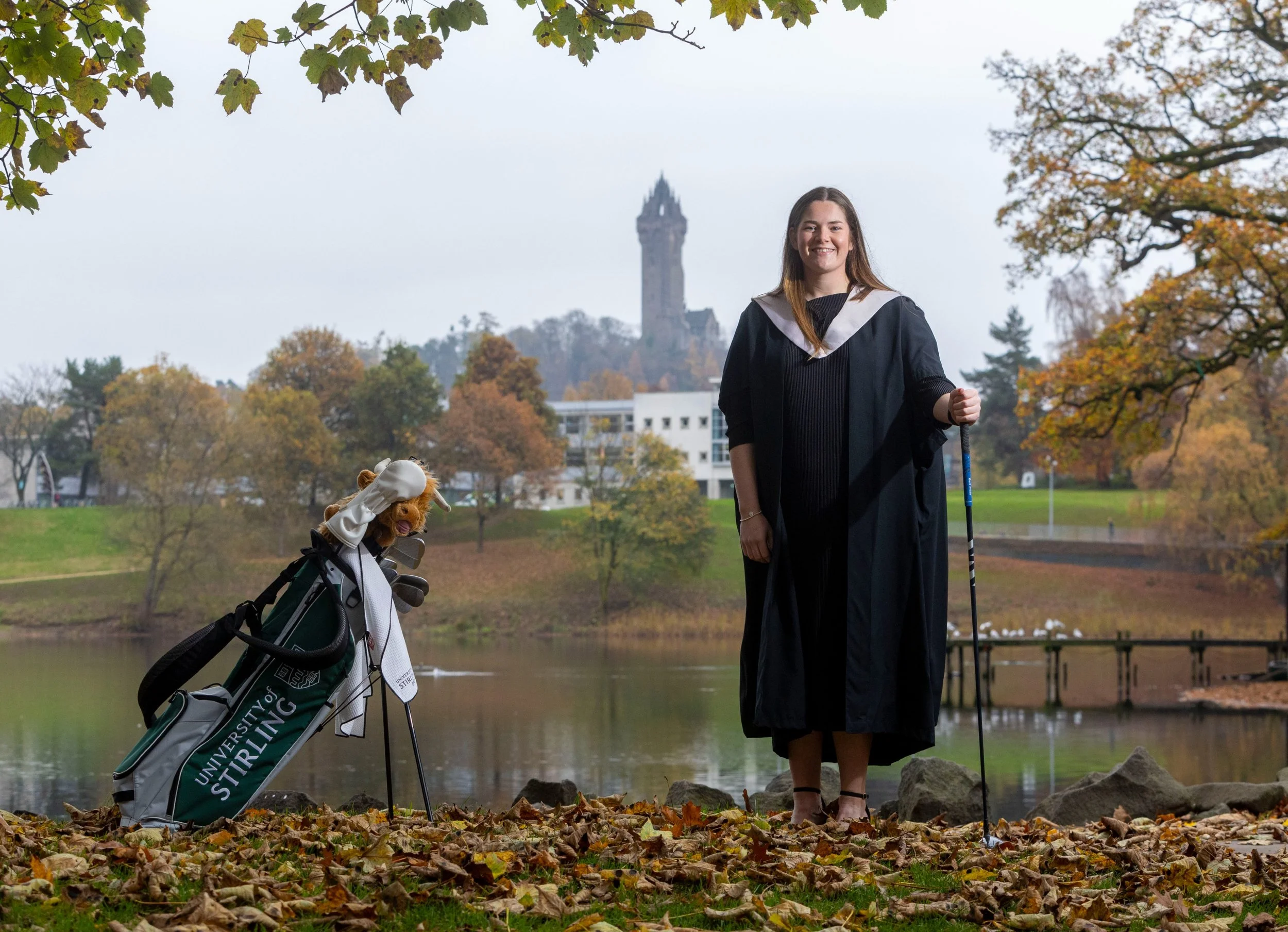 Lorna McClymont, graduated from High-Performance Golf Programme, going on to secure a place on the Ladies European Tour - Jeff Holmes for the University of Stirling