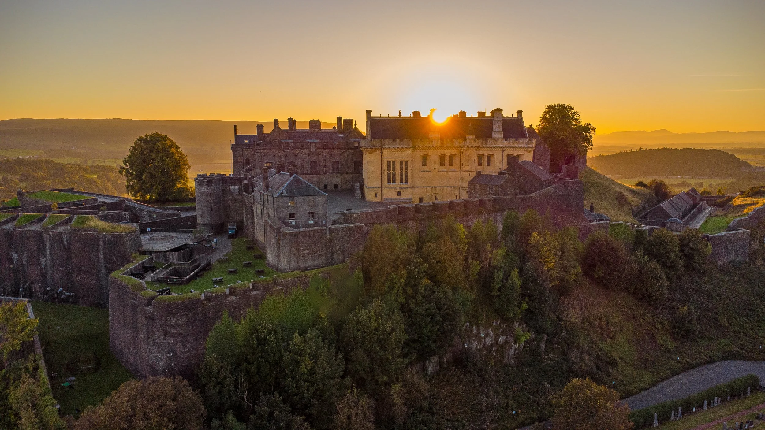 Stirling Castle during sunset 2024 - Jamie Taylor Photography