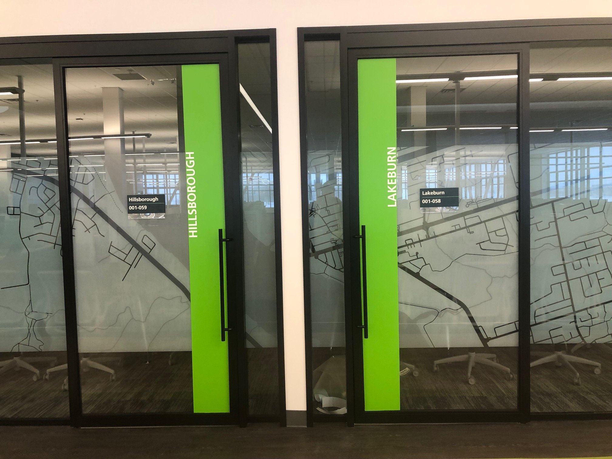 TD Bank Privacy Film and Door Plaques