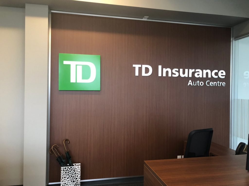 TD Shield and Raised Lettering