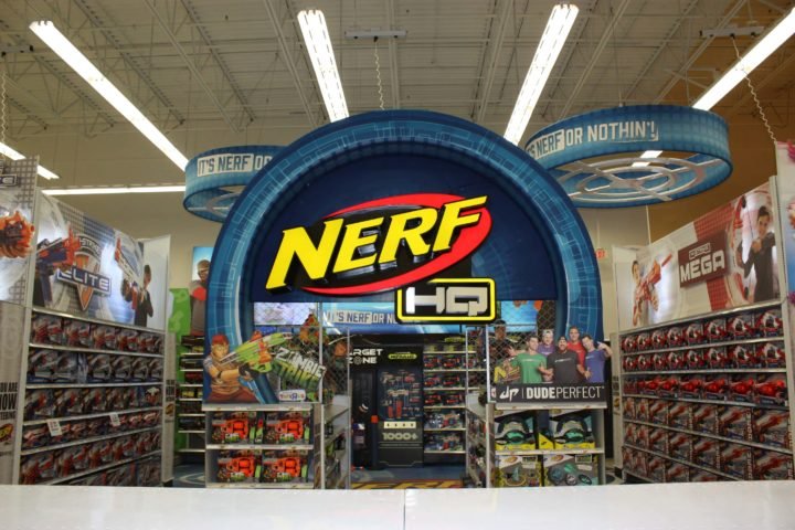 Nerf HQ Display in Toys R Us - View 2