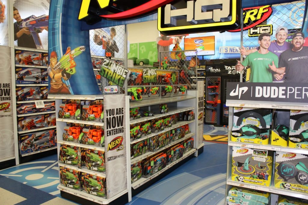 Nerf HQ Display in Toys R Us - View 3