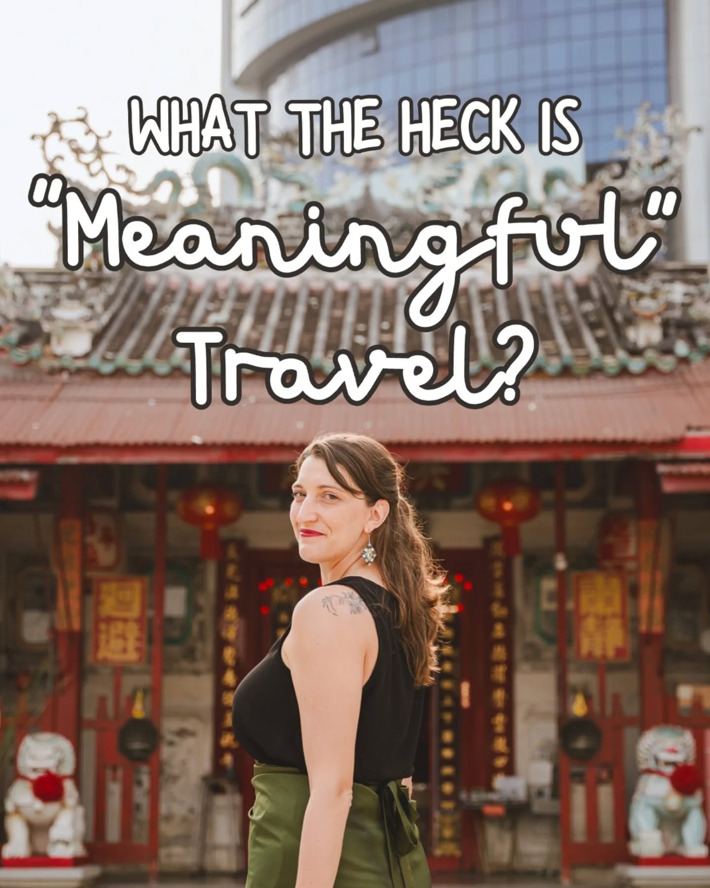 You don&rsquo;t need to be a hardcore eco-traveler or backpack through the jungle to travel meaningfully (although if that's you, I've got you!).

Meaningful travel just means going beyond the surface: choosing experiences that feel good and do good&