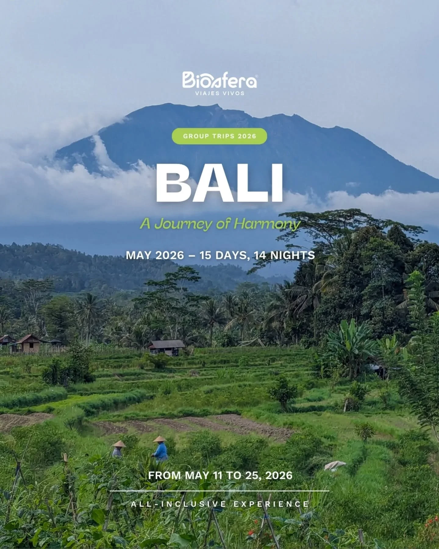 🌴 Bali 2026, anyone?

This May, join the trip of a lifetime in Bali, Indonesia. We've designed a 15-day itinerary that perfectly blends adventure + culture + comfort, with exceptional experiences like:

🌺 Stay in unique hotels &amp; bungalows in ri