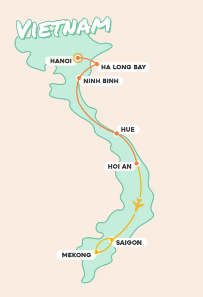 Vietnam trip map.png