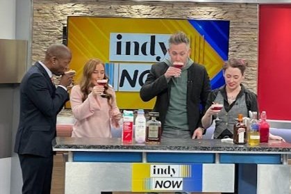 Jillian and Ryan at Indy Now on Fox 59