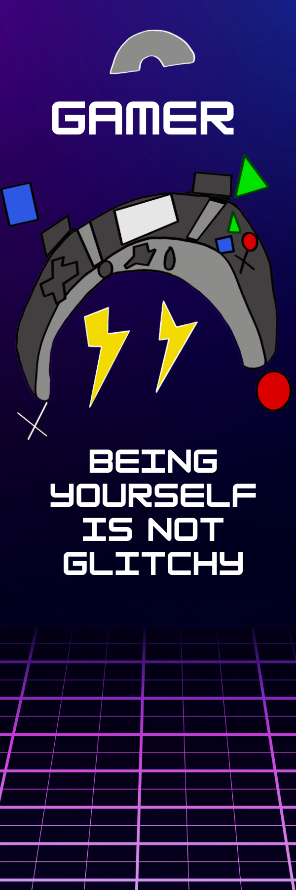 'Being Yourself is Not Glitchy' Bookmark
