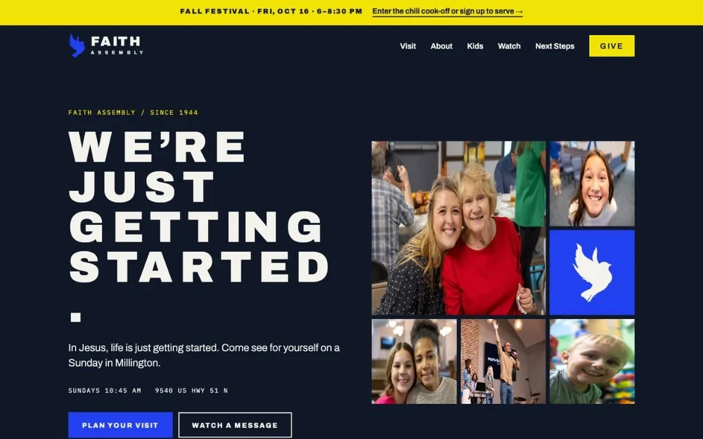 Faith Assembly homepage