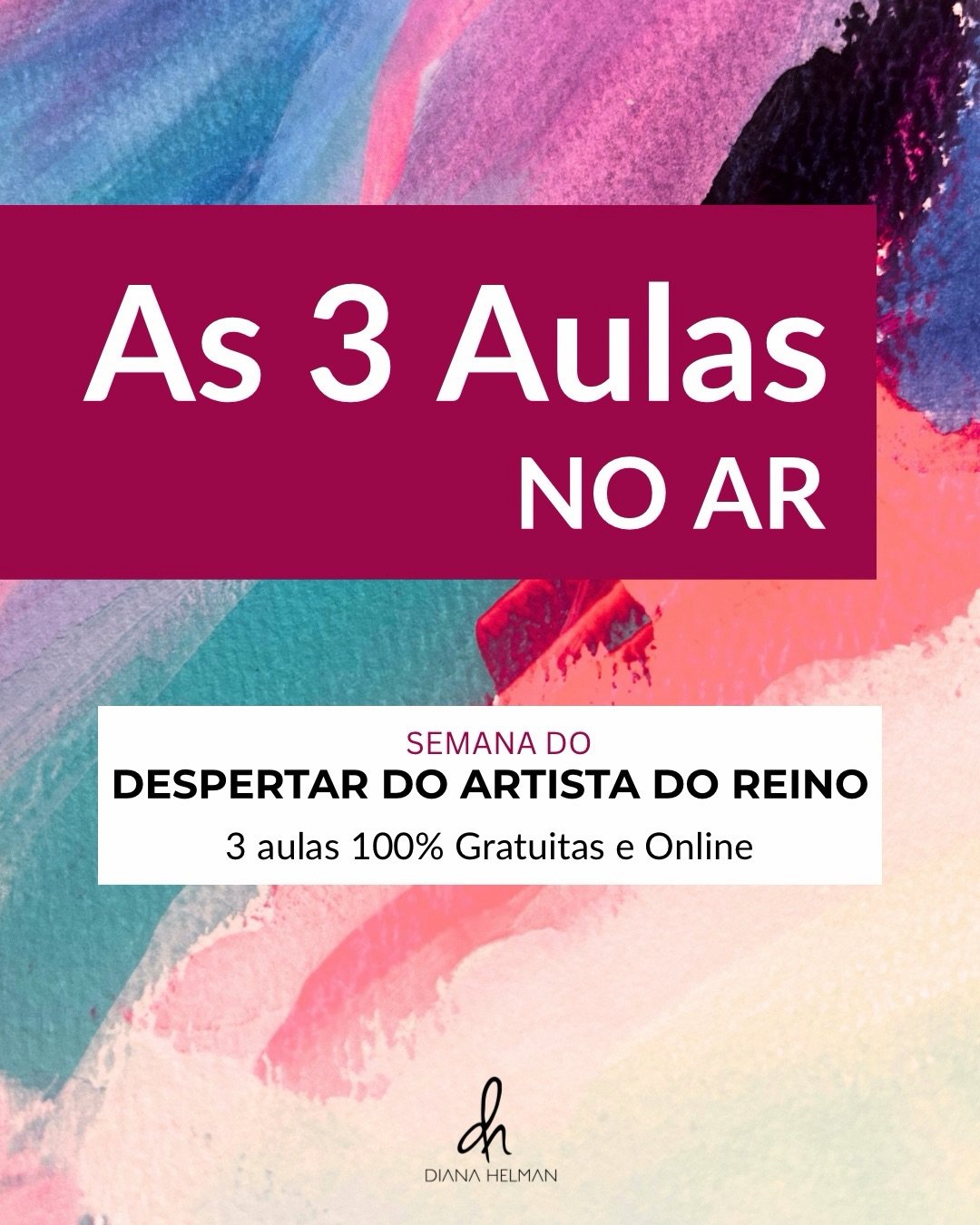As 3 aulas da Semana Semana do Despertar do Artista do Reino est&atilde;o dispon&iacute;veis&hellip;
mas s&oacute; at&eacute; amanh&atilde;, domingo, 23h59.

E eu preciso te dizer que essa aula foram marcantes. 

Tenho recebido mensagens emocionantes
