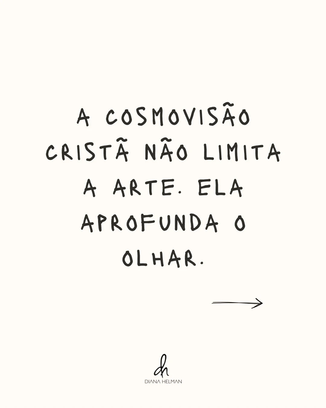 A f&eacute; n&atilde;o limita o que voc&ecirc; pode retratar.
Ela transforma a forma como voc&ecirc; v&ecirc;.

Isso significa que o cotidiano, a dor, o que ainda n&atilde;o faz sentido, tudo isso tamb&eacute;m pode ser mat&eacute;ria da sua arte.

E