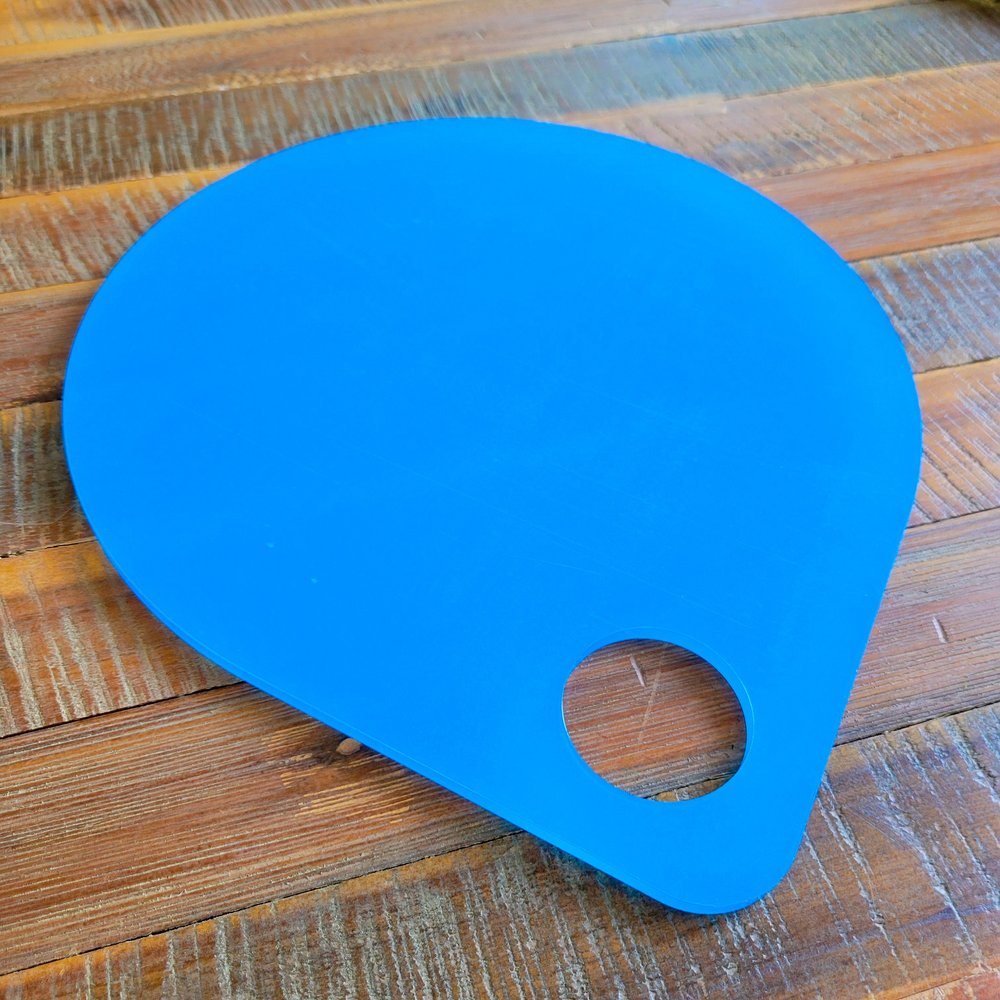 Messermeister Blue Silicone Bowl Scraper