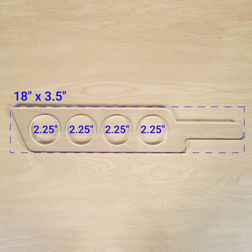 Number Templates 1-10 Acrylic Router Template, 9