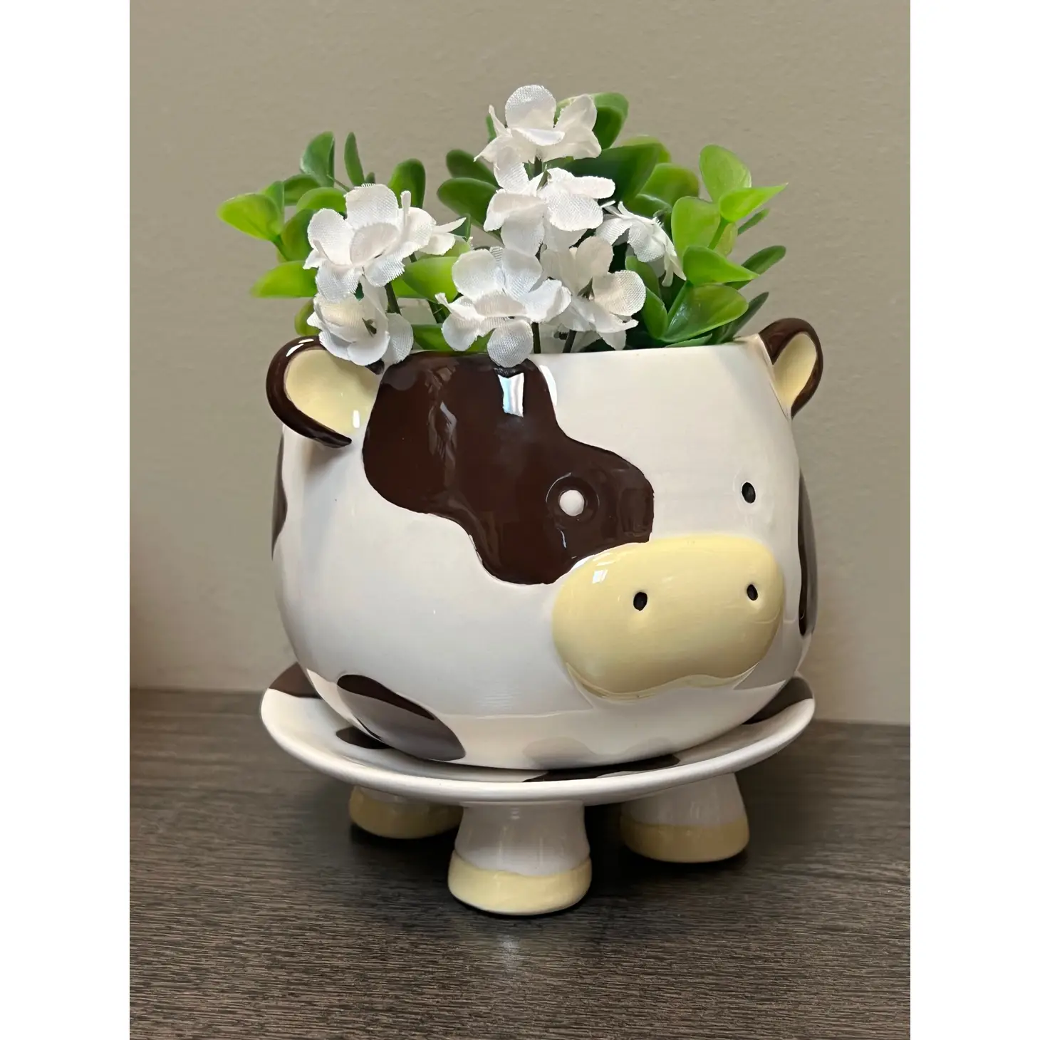 Brown Cow Footsie Planter