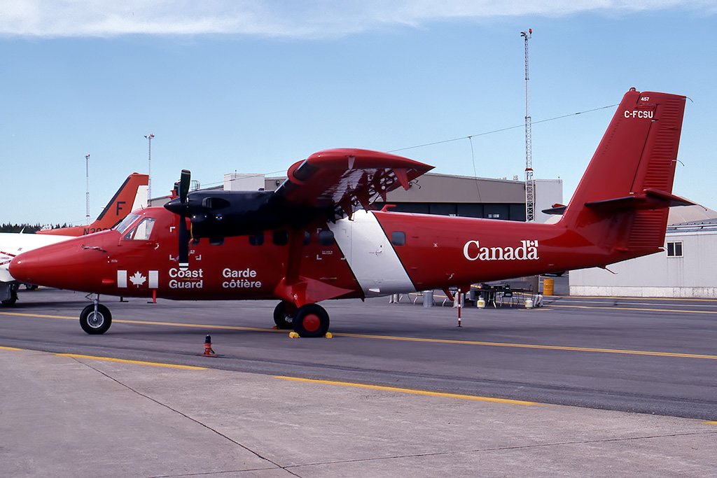 C-FCSU  DHC-6-300   Canadian Coast Guard
Shearwater, NS  Sep-1993  Michael L. Baker Photo ©