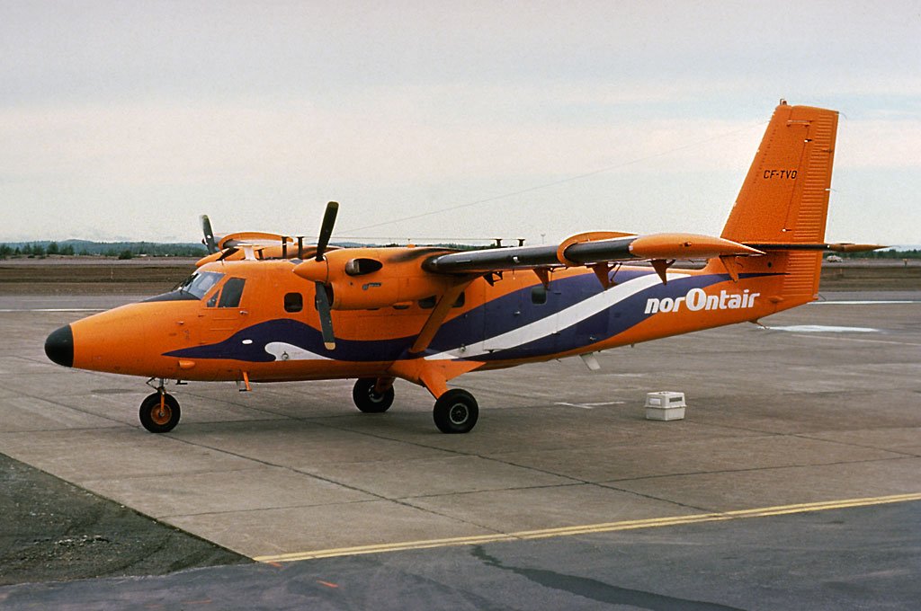 CF-TVO   DHC-6-300   NorOntair
Sudbury, ON   19-Aug-1977  Sheldon D. Benner Photo ©