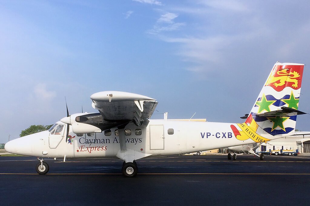 VP-CXB   DHC-6-300  Cayman Airways Express
Georgetown  Date Unknown   A. Anderson Photo ©