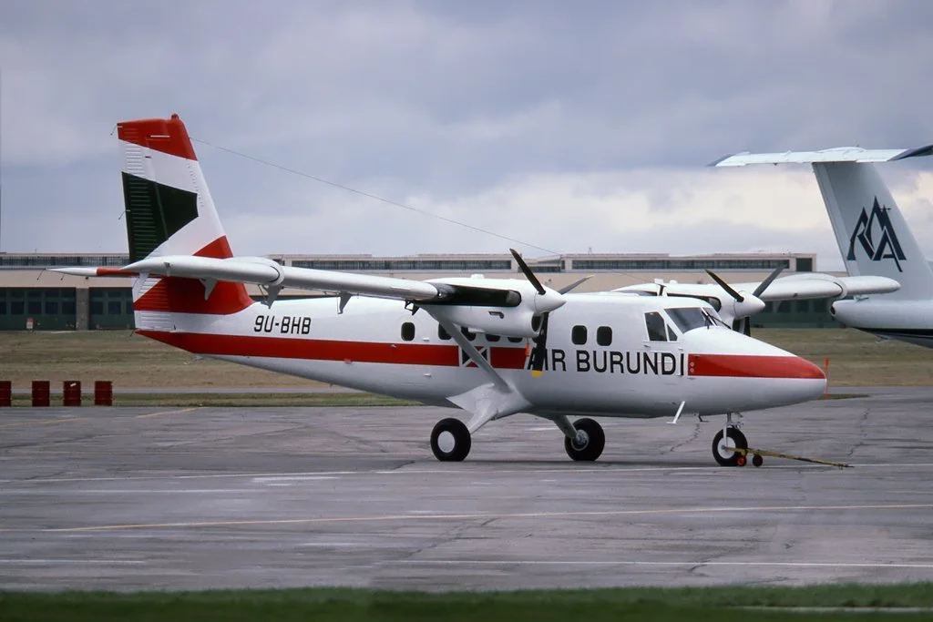 9U-BHB   DHC-6-300   Air Burundi
Downsview, ON  Nov-1977  Sheldon D. Benner Photo ©