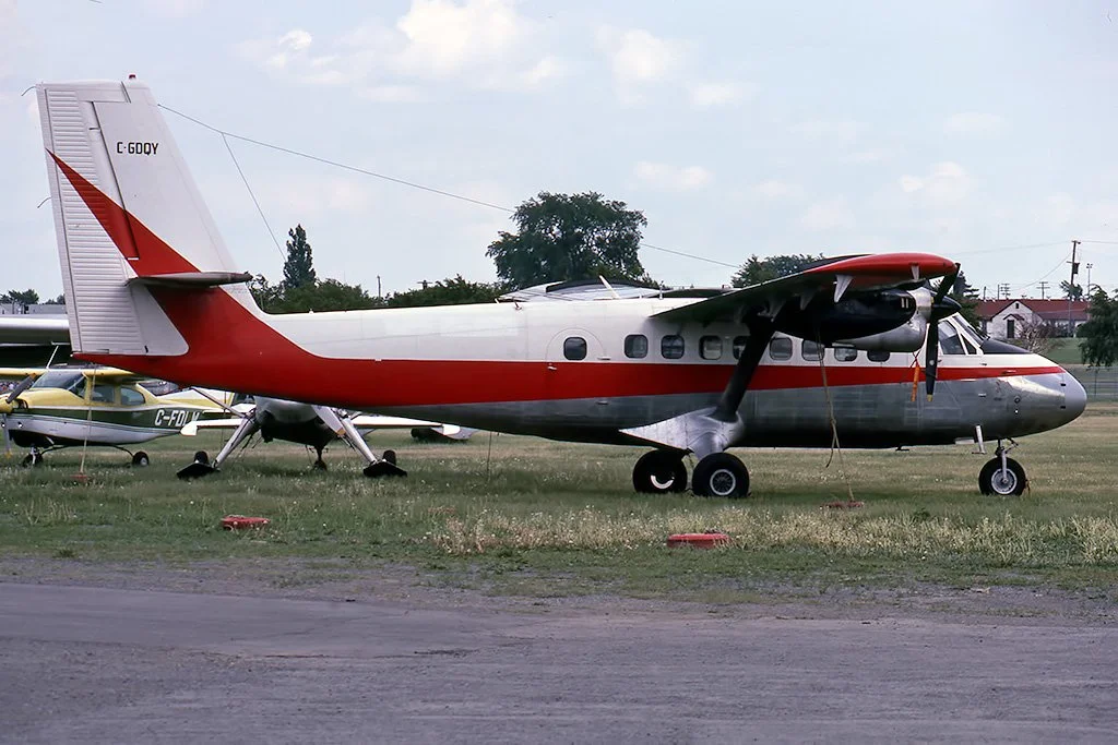 C-GDQY  DHC-6-100 Labrador Airways
Location Unknown Jun-1978  Sheldon D. Benner Photo ©