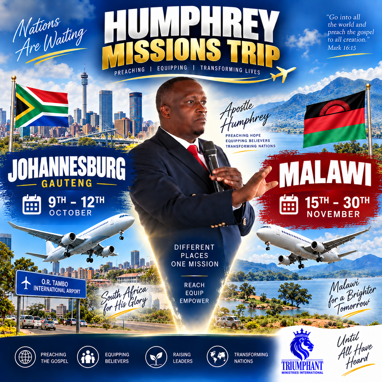 Apostle Humphrey Missions Trips 
