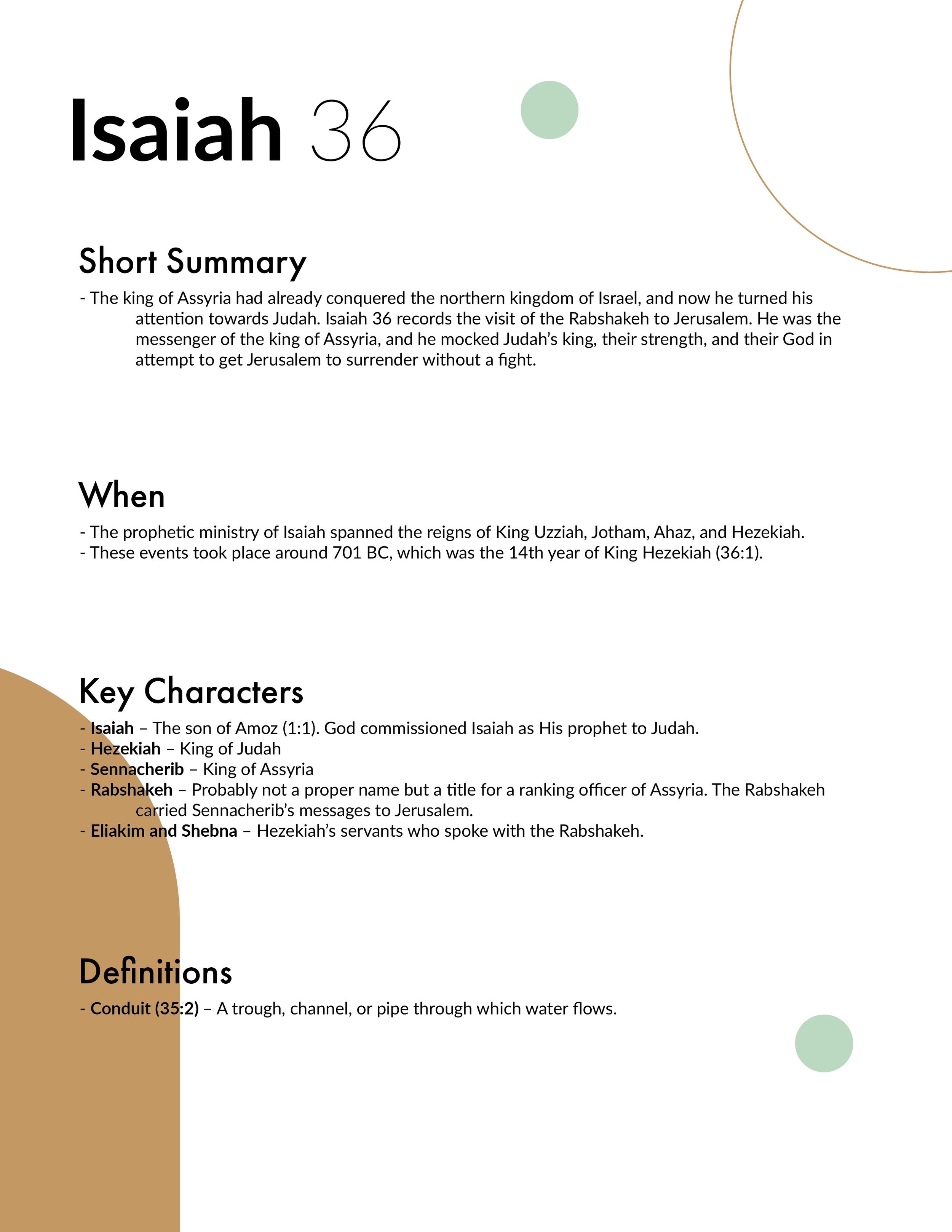 Isaiah 36 - Bible Study in 5 Minutes