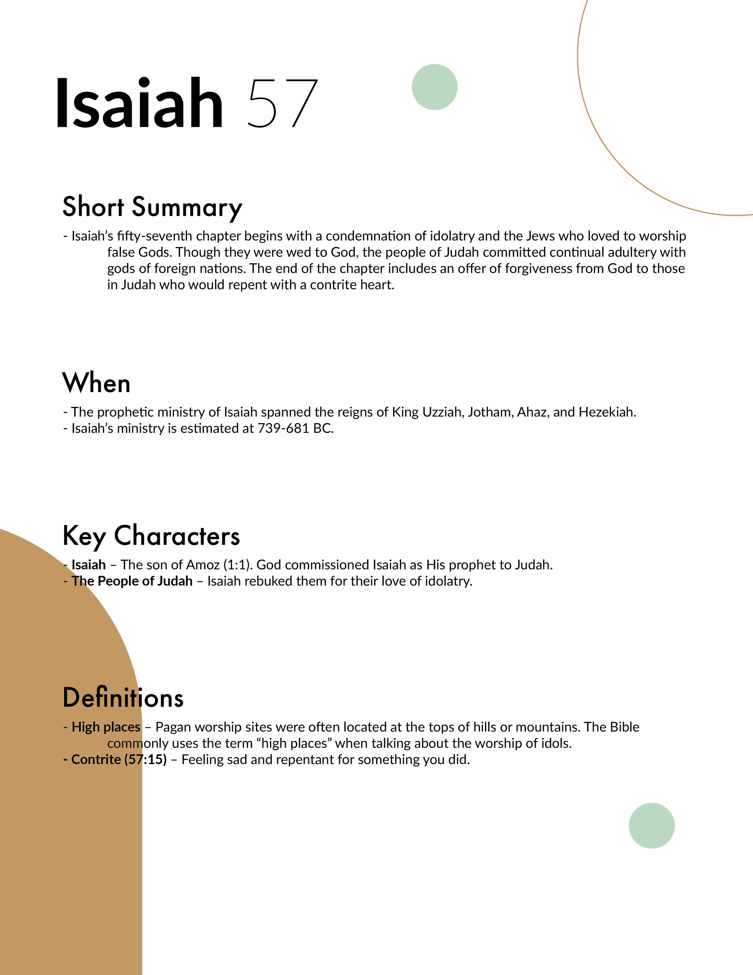 Isaiah 57 - Bible Study in 5 Minutes