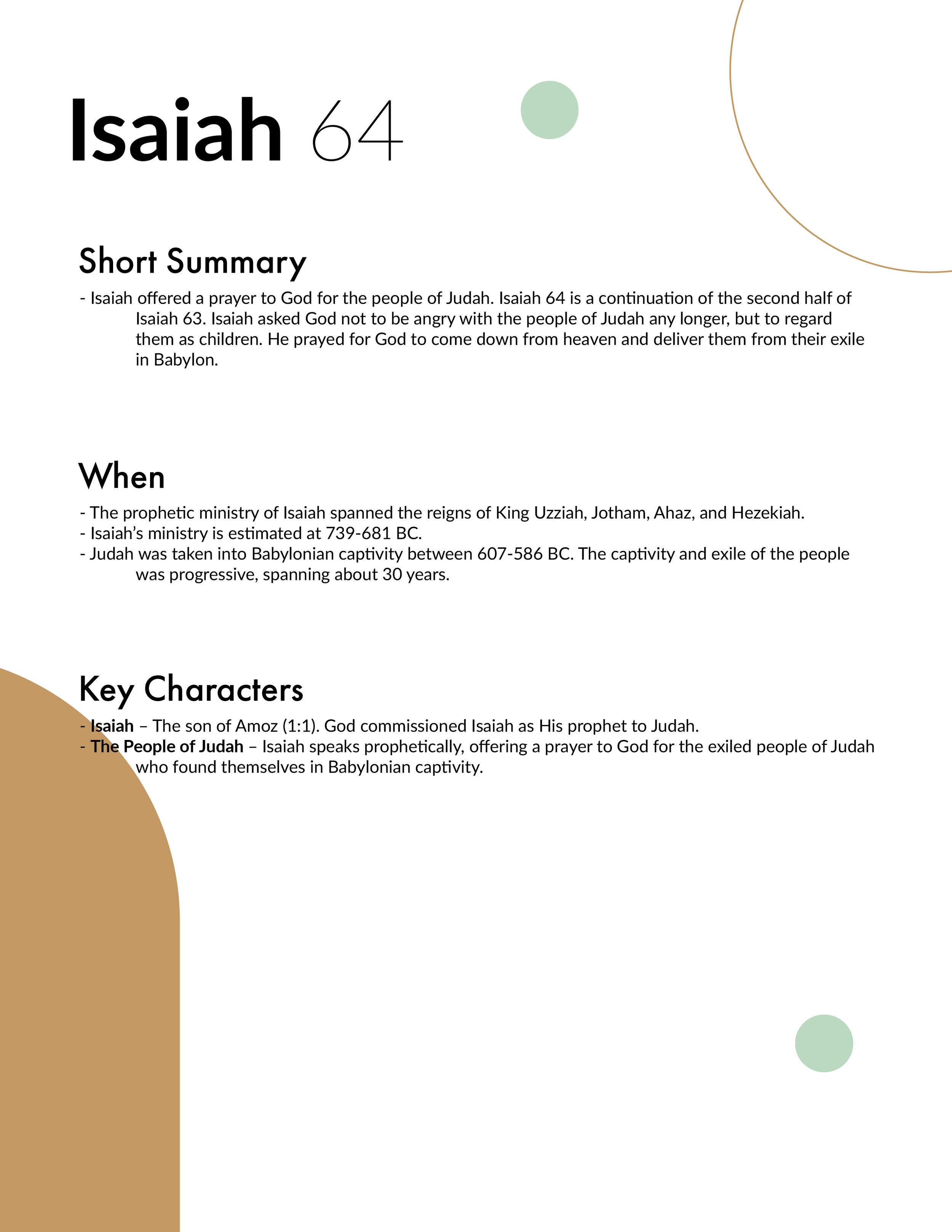 Isaiah 64 - Bible Study in 5 Minutes