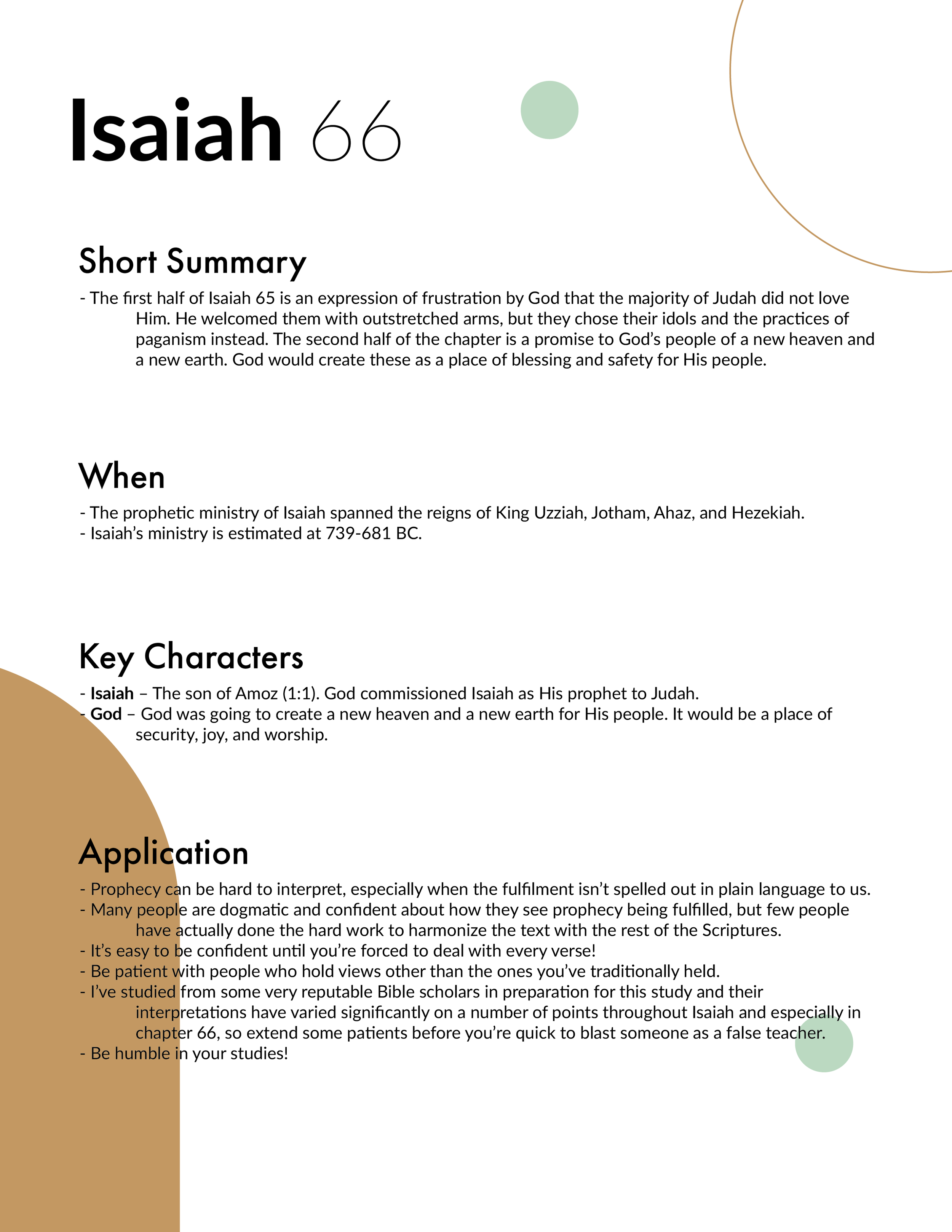 Isaiah 66 - Bible Study in 5 Minutes