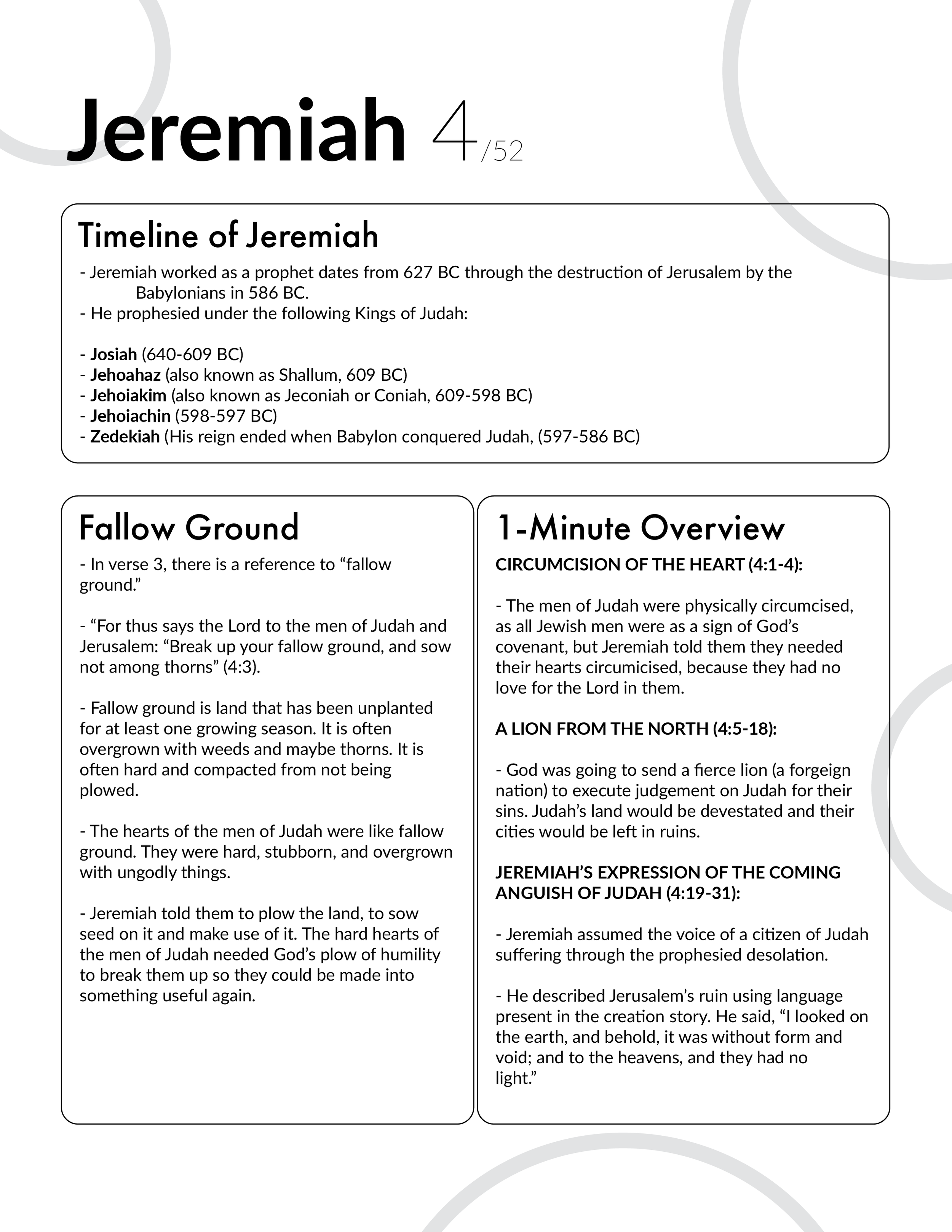 Jeremiah 4 - Bible Study, Explanation, and Application