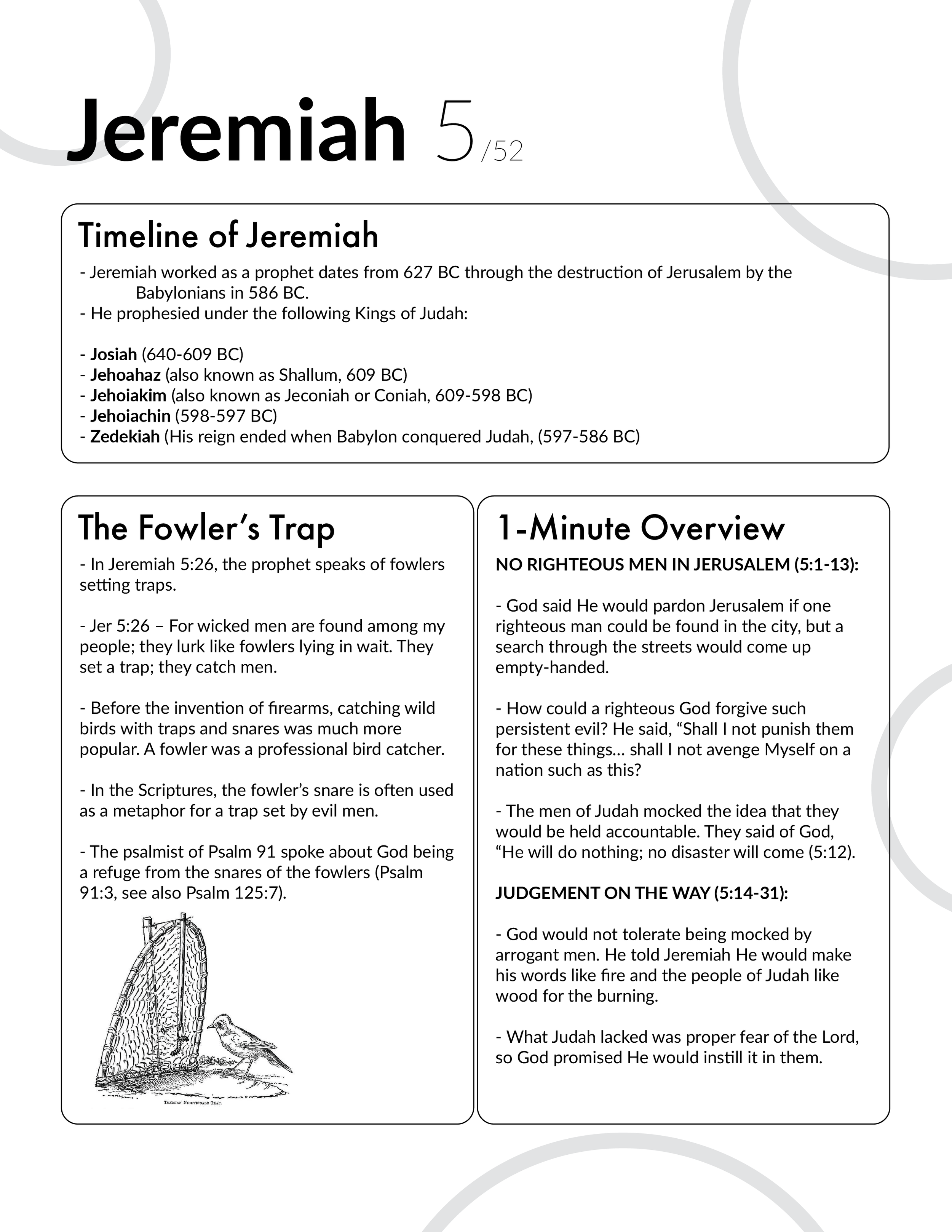 Jeremiah 5 - Bible Study, Explanation, and Application