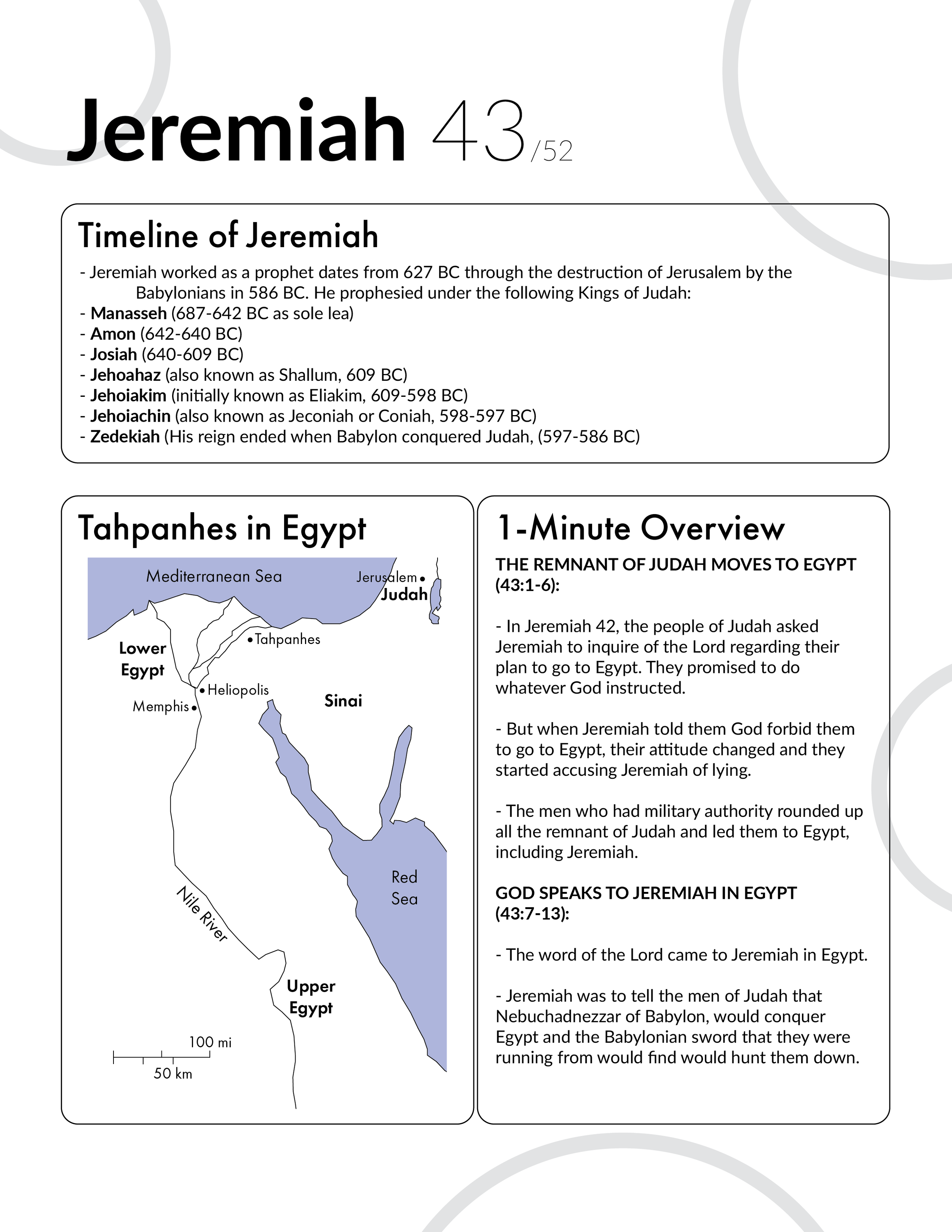Jeremiah 43 - Bible Study, Explanation, and Application