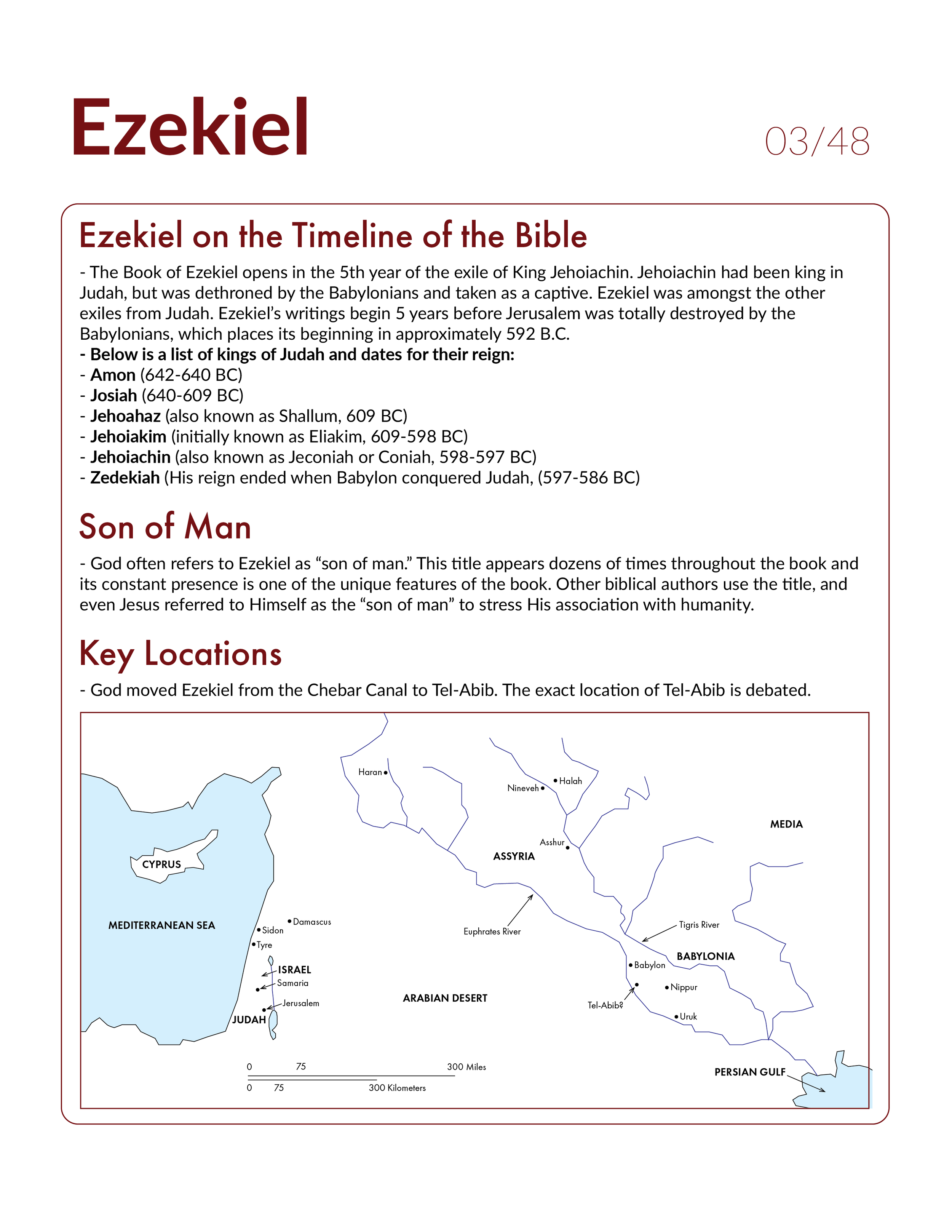 Ezekiel 3 - Bible Study, Explanation, and Application