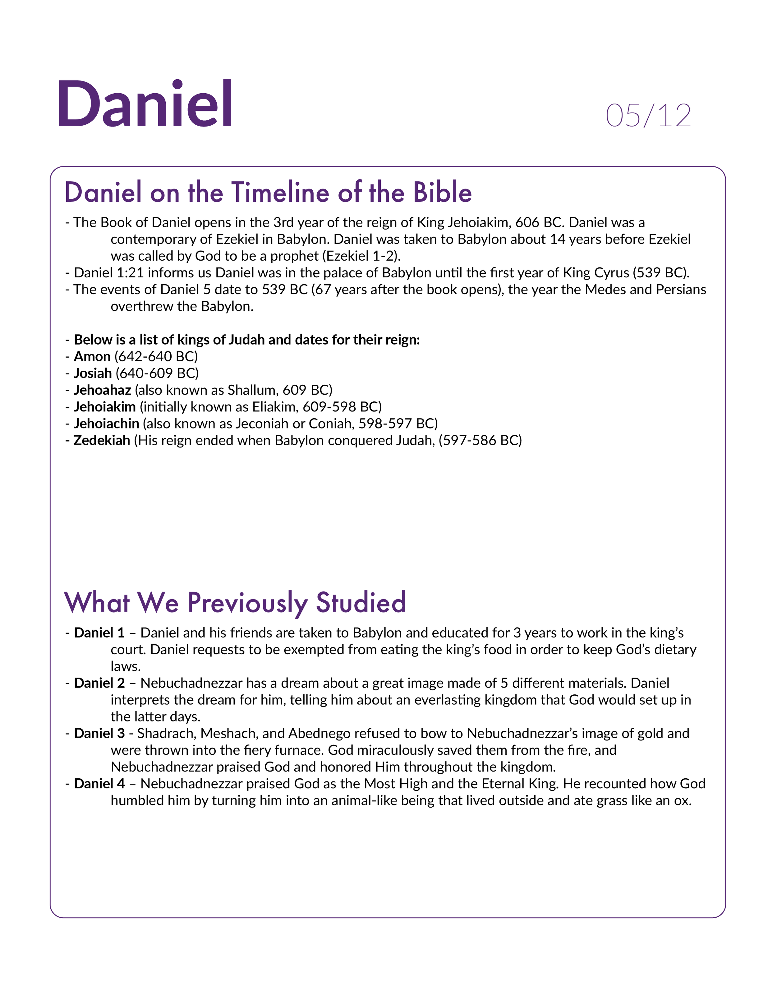 Daniel 5 - Bible Study, Explanation, and Application